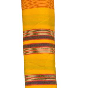 Traditional Kikoy Wrap - Yellow & Striped