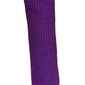 Traditional Maasai Shuka Wrap - Purple & Black