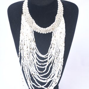 Pearl White Cascade Necklace