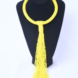 Sunshine Tassel Maasai Necklace
